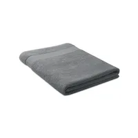 Prosop bumbac organic 180x100 personalizat, gri