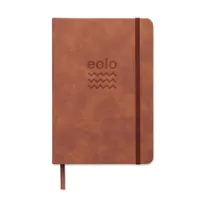 Notebook A5 PU fumuriu personalizat, vedere zona de personalizare