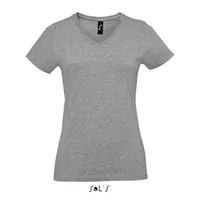 Tricou damă SOL'S Imperial V V-neck personalizat, gri