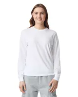 Tricou cu mânecă lungă unisex Comfort Colors Heavy Weight Adult personalizat, alb