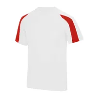 Articol sport Just Cool Contrast Cool T personalizat, alb
