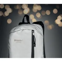 Rucsac reflectorizant personalizat, vedere zona de personalizare
