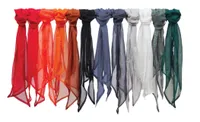 Fular Premier Colours Collection Plain Chiffon Scarf personalizat, pe model