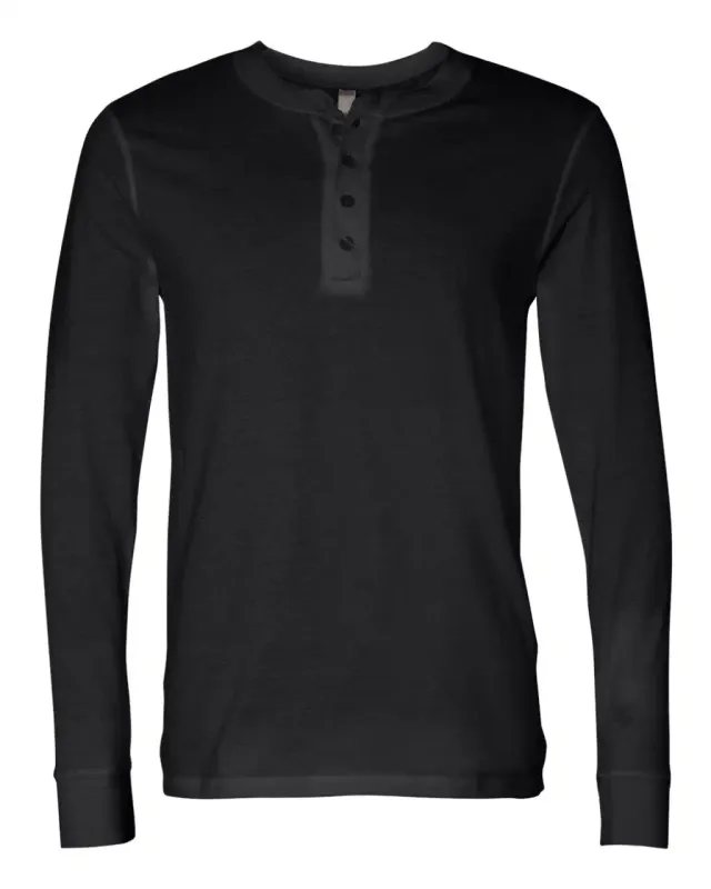 Tricou bărbați Bella Jersey Henley personalizat, pe model