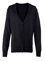Bluză damă Premier Button-through Knitted Cardigan personalizată, negru