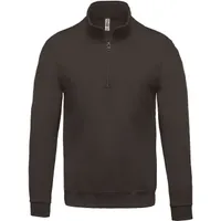 Bluză bărbați Kariban Zip Neck personalizată, gri