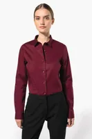 Cămașă damă Kariban Stretch personalizată, pe model
