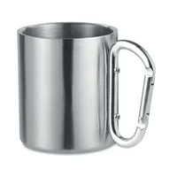Cană perete dublu și carabină personalizată, argint mat