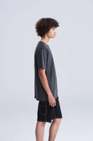 Tricou unisex Just Ts Washed T personalizat, pe model