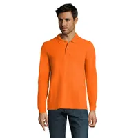 PERFECT MEN LSL POLO 180g personalizat, orange