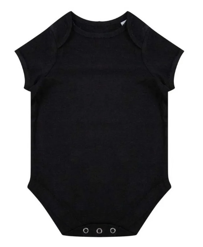 Body bebeluși Larkwood Organic Bodysuit personalizat, negru