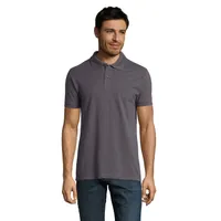 Polo PERFECT MEN 180g personalizat, dark grey