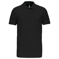 Tricou polo bărbați Kariban Mike Short-sleeved personalizat, negru
