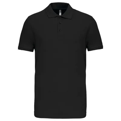Tricou polo bărbați Kariban Mike Short-sleeved personalizat, negru