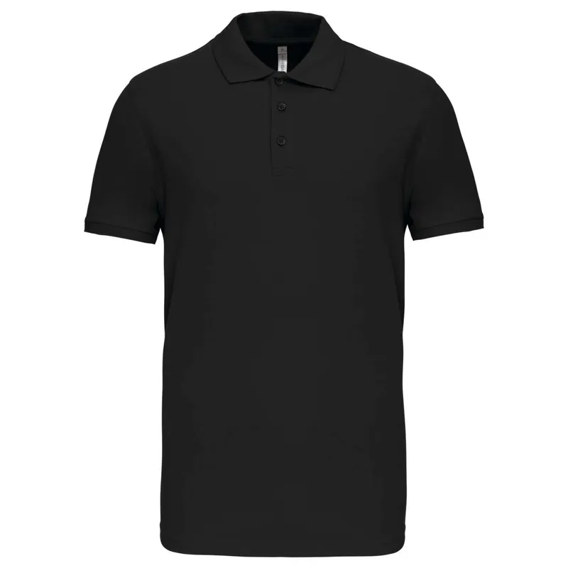 Tricou polo bărbați Kariban Mike Short-sleeved personalizat, negru
