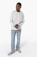 Bluză bărbați Kariban Crew Neck personalizată, pe model