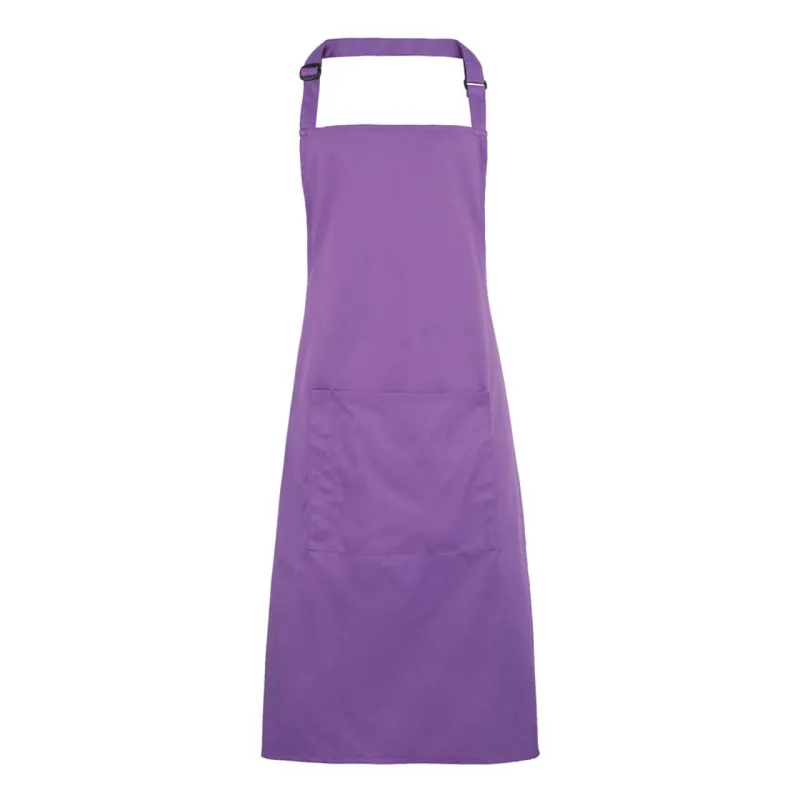 Șorț Premier Colours Collection Bib With Pocket personalizat, violet