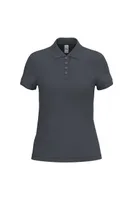 Tricou polo damă iDeal Basic Pique personalizat, gri