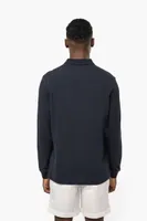 Tricou polo bărbați Kariban Organic 180 Piqué Long Sleeves personalizat, pe model