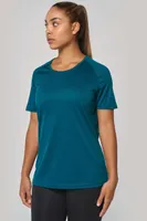 Tricou damă Proact Recycled Round Neck Sports personalizat, pe model