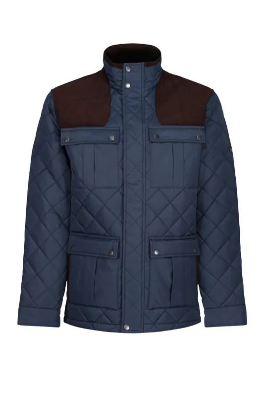 Jachetă bărbați Regatta Padbury Quilted personalizată, pe model