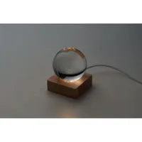 Glob de sticlă LED personalizat, vedere detaliu
