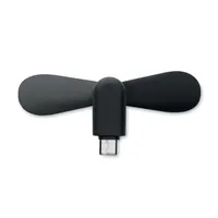 Ventilator USB portabil personalizat, vedere lateral