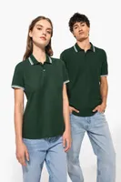 Tricou polo bărbați Kariban Short-sleeved Poloshirt With Contrasting Piping personalizat, pe model