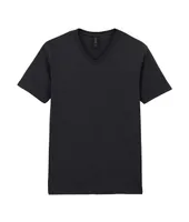 Tricou bărbați Gildan Softstyle™ Adult V-neck personalizat, negru
