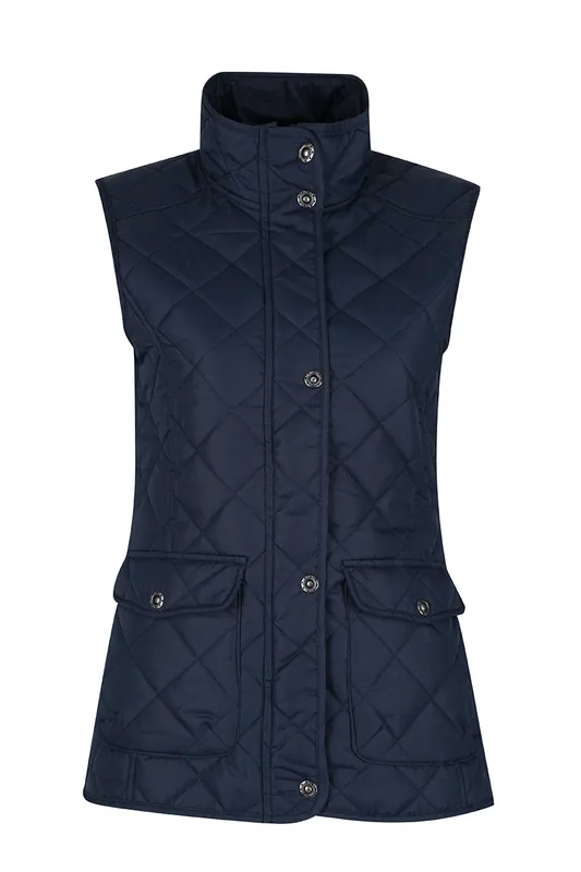 Vestă damă Regatta Tarah Diamond Quilt Bodywarmer personalizată, pe model