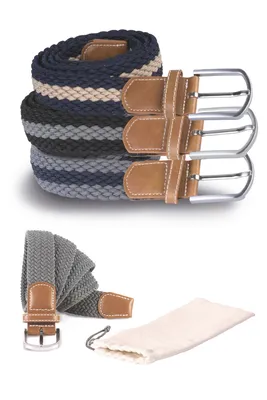 K-UP Braided Elasticated Belt personalizat