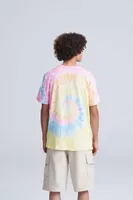 Tricou unisex Just Ts Tie-dye T personalizat, pe model