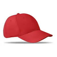Șapcă baseball cu 6p 160gr personalizată, roșu