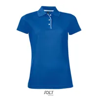 Tricou polo damă SOL'S Performer Sports personalizat, albastru