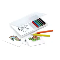 Set de colorat personalizat, vedere spate