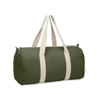 Geantă sport din bumbac recicla personalizată, verde militar
