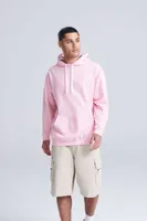 Hanorac unisex Just Hoods Varsity personalizat, pe model
