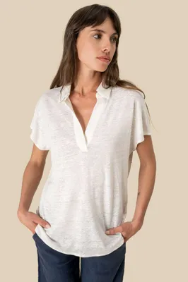 Tricou polo damă Spasso Linen personalizat