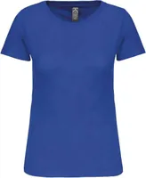 Tricou damă Kariban BIO150IC Crew Neck personalizat, albastru