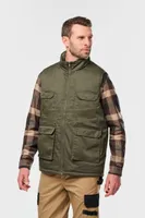 Vestă unisex Designed To Work Padded Multi-pocket Polycotton Vest personalizată, pe model