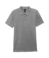 Tricou polo damă Gildan Softstyle™ Double Piqué personalizat, gri