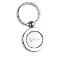 Breloc metalic personalizat, vedere spate