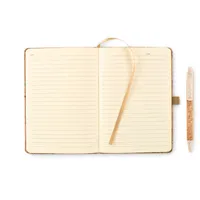 Notebook A5 din plută colorată personalizat, vedere detaliu
