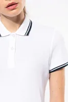 Tricou polo damă Kariban Ladie S Short-sleeved Poloshirt With Contrasting Piping personalizat, pe model