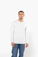 Tricou cu mânecă lungă bărbați Kariban Crew Neck personalizat, pe model
