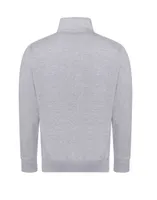 Bluză unisex Just Hoods Campus Full Zip Sweat personalizată, gri