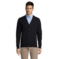 Bluză bărbați Sol's Golden V-neck Cardigan personalizată, navy
