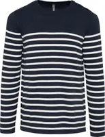 Striped Navy/Off White