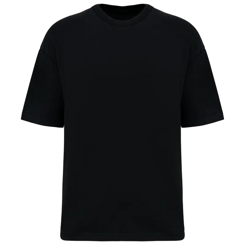 Tricou bărbați Native Spirit Washed Effect Oversized personalizat, negru