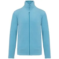Jachetă unisex Kariban Falco Full Zip Microfleece personalizată, albastru